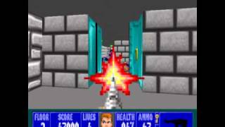 Wolfenstein 3D floor 5-2 (pistol start, im death incarnate)