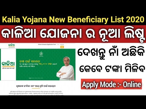Kalia Yojana New Beneficiary List 2020 | Kalia Scheme New List 2020 | Help In Odia