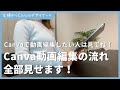 【初心者向け】Canva動画編集の流れ全部見せます！