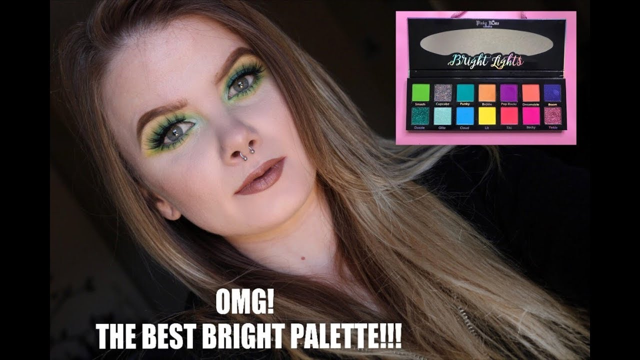 PINKY ROSE BRIGHT LIGHTS PALETTE REVIEW/DEMO AND LIVE