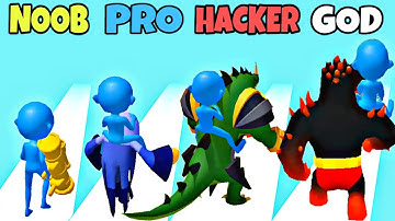 NOOB vs PRO vs HACKER vs GOD in Monster Collect Run