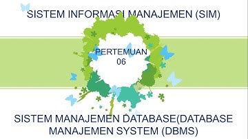 SISTEM MANAJEMEN DATABASE(DBMS)-SIM