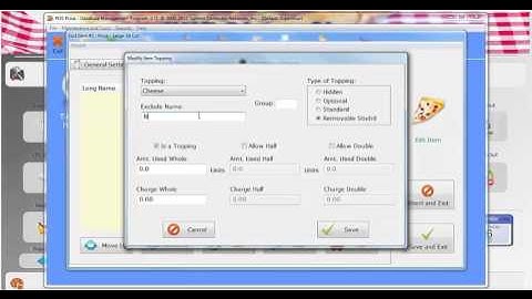 POS PIZZA: How to create a menu Part 4