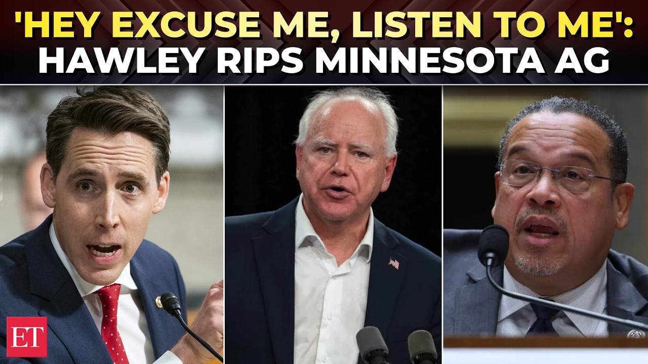 ‘You helped fraudsters in $9B scam, it’s on tape’: Sen Hawley loses it on Minnesota AG Keith Ellison