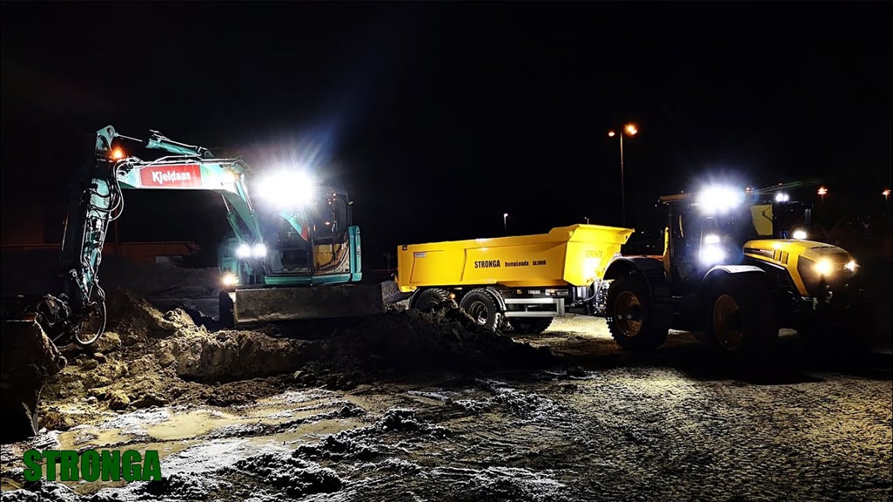 Stronga Dumpervagn-applikationer – Spridning av vägstenen och Transportera anläggningar
