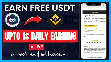 Earn free USDT || 1$ Daily instant withdraw || catly Live deposit and withdraw