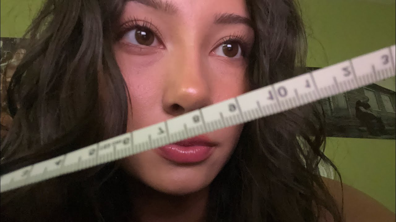 ASMR measuring and marking your face (lofi)