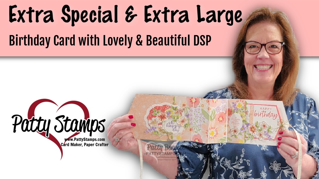 Extra Large Birthday card with Tag Design