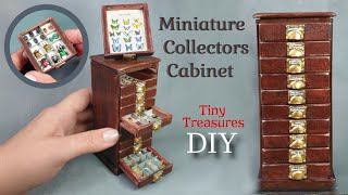 DIY TINY TREASURES Mini Dollhouse COLLECTORS Cabinet ~ NO KIT ~1:12 Scale ~ #CabinetOfCuriosities