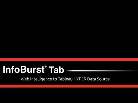 Web Intelligence to Tableau HYPER Data Source