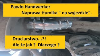 Ale że takie druciarstwo ?! Prowizoryczna naprawa tłumika 