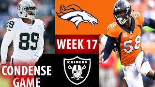 This video is every play from the week 17, 2016 denver broncos versus
oakland raiders.