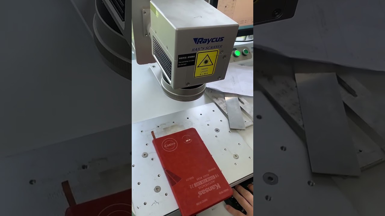 UV laser marking machine marking leather