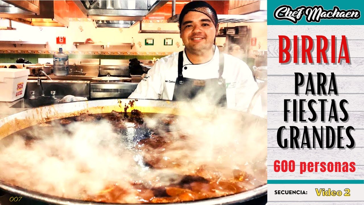 Birria de Res para fiestas | Cómo cocinar para más de 500 personas | Cocina  Rápida y Fácil - YouTube