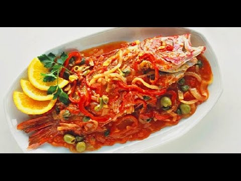 Receta de Huachinango a la veracruzana - YouTube