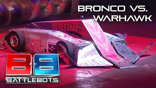 Stay Away From That Flipper! | Bronco Vs. Warhawk In An Epic Battlebots Battle!