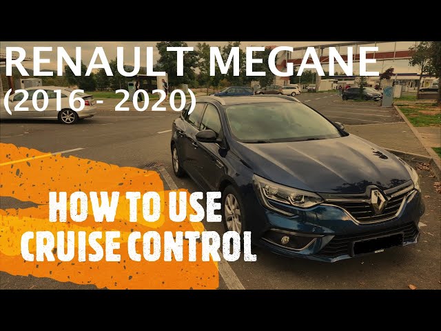 Renault Megane - HOW TO USE CRUISE CONTROL? (2016 - 2020) 