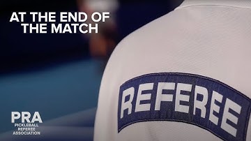 Pickleball Referee: At the End of the Match