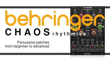 Behringer CHAOS - Drum machine PATCHES #chaos #patches #behringer
