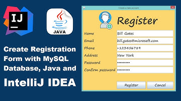 Create Registration Form with Java and MySQL Using IntelliJ IDEA