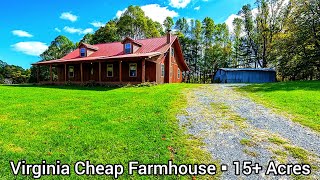 Virginia Cabins For Sale | $264k | 15+ Acres | Virginia Real Estate For Sale | Virginia Farmhouse