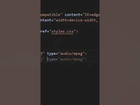 Create An Audio Element With Html Audio Controls And Source - YouTube