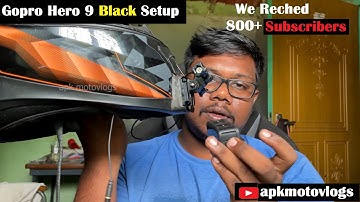Gopro Hero 9 Black Motovloging Setup Media Mod is Must needed New Spike on Axor Helmet #apkmotovlogs