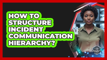 How To Structure Incident Communication Hierarchy?