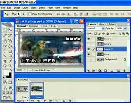 me animating a sig i made for my self in adobe image ready