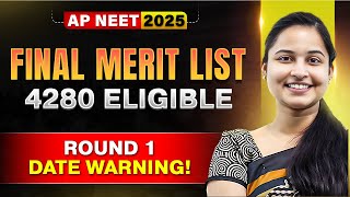 AP NEET PG 2025 Final Merit List OUT! 4,280 Candidates Eligible - NTRUHS Round 1 Dates May Change!
