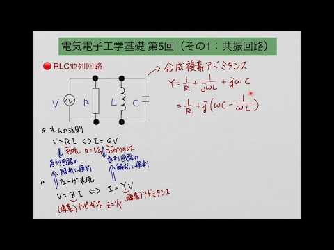 電気電子工学基礎：Lec09-2（RLC並列共振回路）