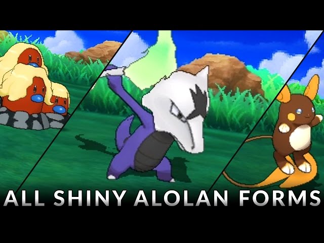 Shiny Alolan forms, Pokémon