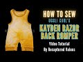 How To Sew The Kayden Razor Back Romper Tutorial by Recaptured Values