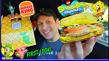 Burger King® New SpongeBob™ Menu Review 🧽🫧🍍 Bikini Bottom Bundle 👙 Peep THIS Out! 🕵️‍♂️