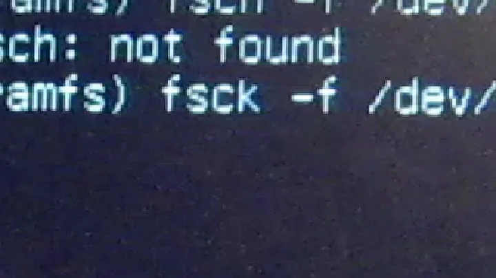 Linux - Fsck to Repair Filesystem