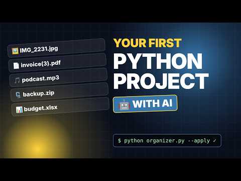 Build Your First Python Project With AI (Beginner File Organizer)
