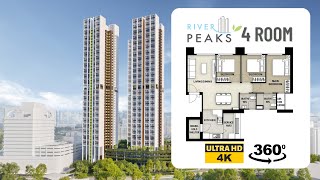 River Peaks I & II 4-room Virtual Tour | 2021 Nov Central BTO | VR 360 4K