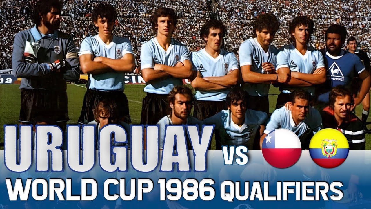 Fanion Vintage Uruguay – Coupe Du Monde 1986 – Banderín De Foot Mexico