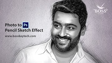 Photoshop Pencil Sketch effect - how to transform PHOTOS into Drawing