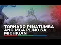 Doorbell cam: Tornado pinatumba ang mga puno sa Michigan | ABS CBN News