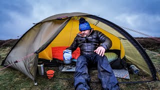 Solo Tent Camping  Boggy Conditions