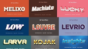 20+ 3D Text Effect Photoshop Tutorial Part 70