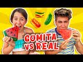 GOMITA GIGANTE vs COMIDA REAL 🍉🍭 ¡EXTREMO! GIANT GUMMY vs REAL | Alejo Igoa