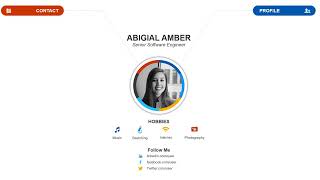 Visual Resume PowerPoint Design | Kridha Graphics