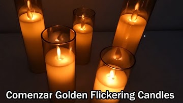 Comenzar Golden Flickering Candles Acrylic Battery Operated LED With Timer And Remote FULL REVIEW