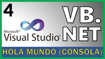 Curso Visual Basic .NET - 4. Hola Mundo en Consola de Windows