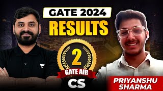 Gate 2024 Result Meet Priyanshu Sharma Gate Air - 2 In Cs