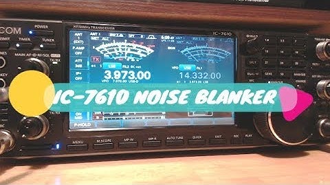 Icom 7610 Noise Blanker NB Noise Reduction NR in Action