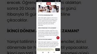 Okullar Ne Zaman Tatil 2025 Ara Tatil Sömestr Yaz Tatili Ne Zaman