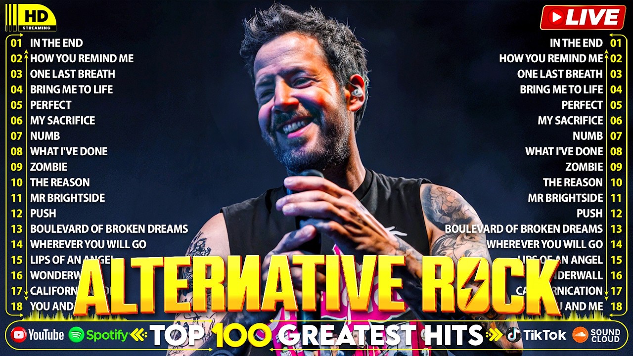 Simple Plan, Hoobastank, The Calling, Howie Day, Linkin Park, Creed - BEST ALTERNATIVE ROCK 2000's